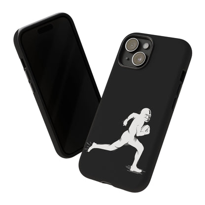 Football Player Phone Case, Tough Cases, Sports Phone Cover, Gift for Athletes, iPhone & Samsung Accessories, Running Player Design - TRV
