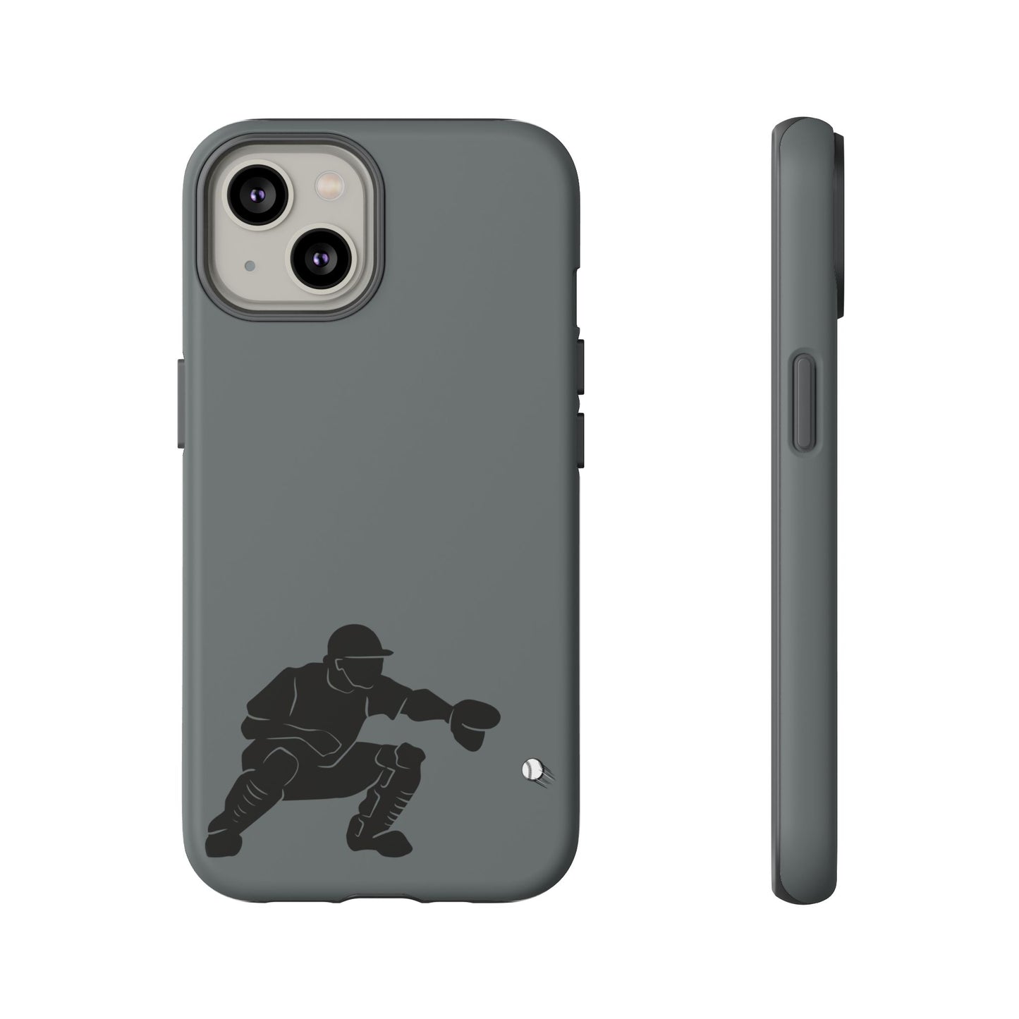 Baseball Catcher Phone Case, Sports Phone Accessory, Tough Cases, Gift for Athletes, Sports Fan Merchandise, Unique Design - TRV