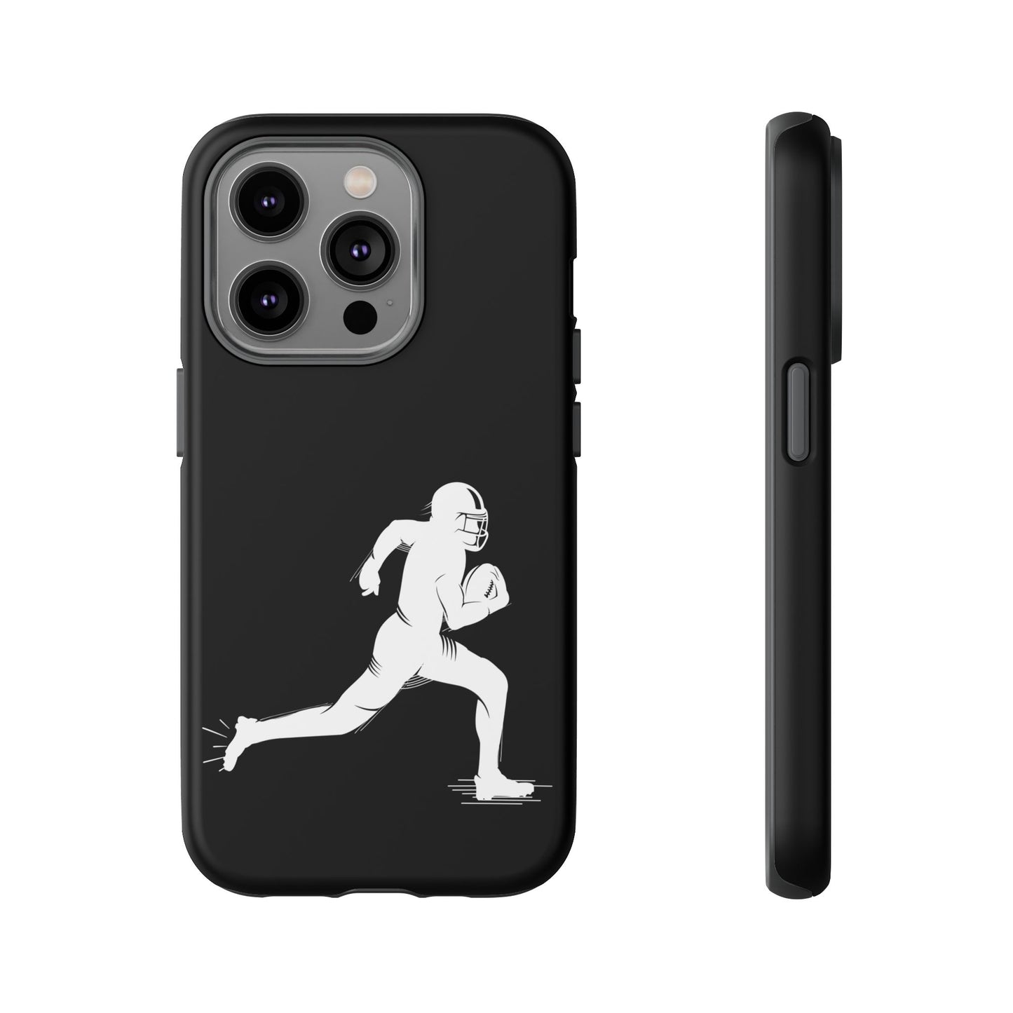 Football Player Phone Case, Tough Cases, Sports Phone Cover, Gift for Athletes, iPhone & Samsung Accessories, Running Player Design - TRV