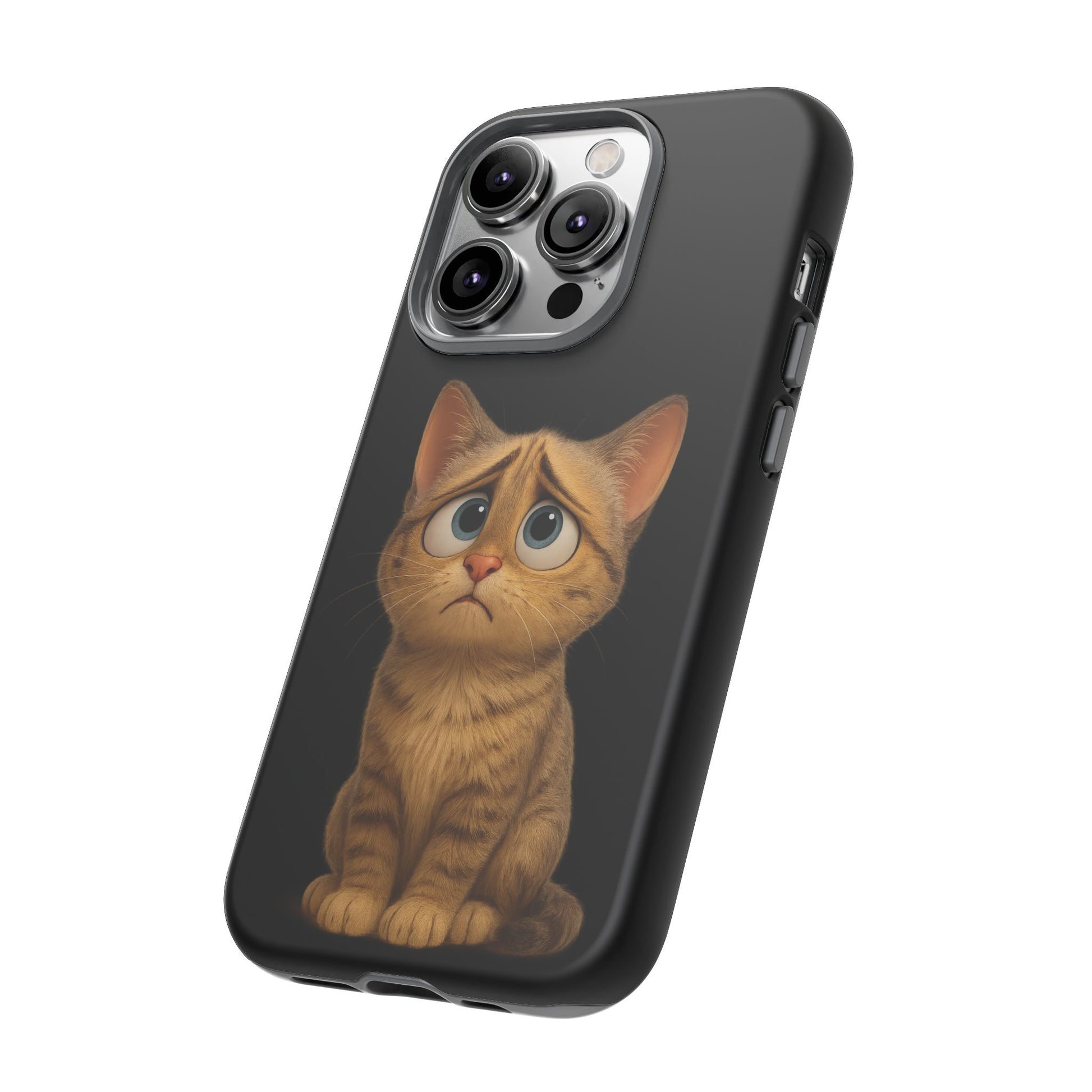 Cute Cat Phone Case, Adorable Kitty Cover, Pet Lover Gift, Unique Animal Design, Customizable Mobile Case - TRV