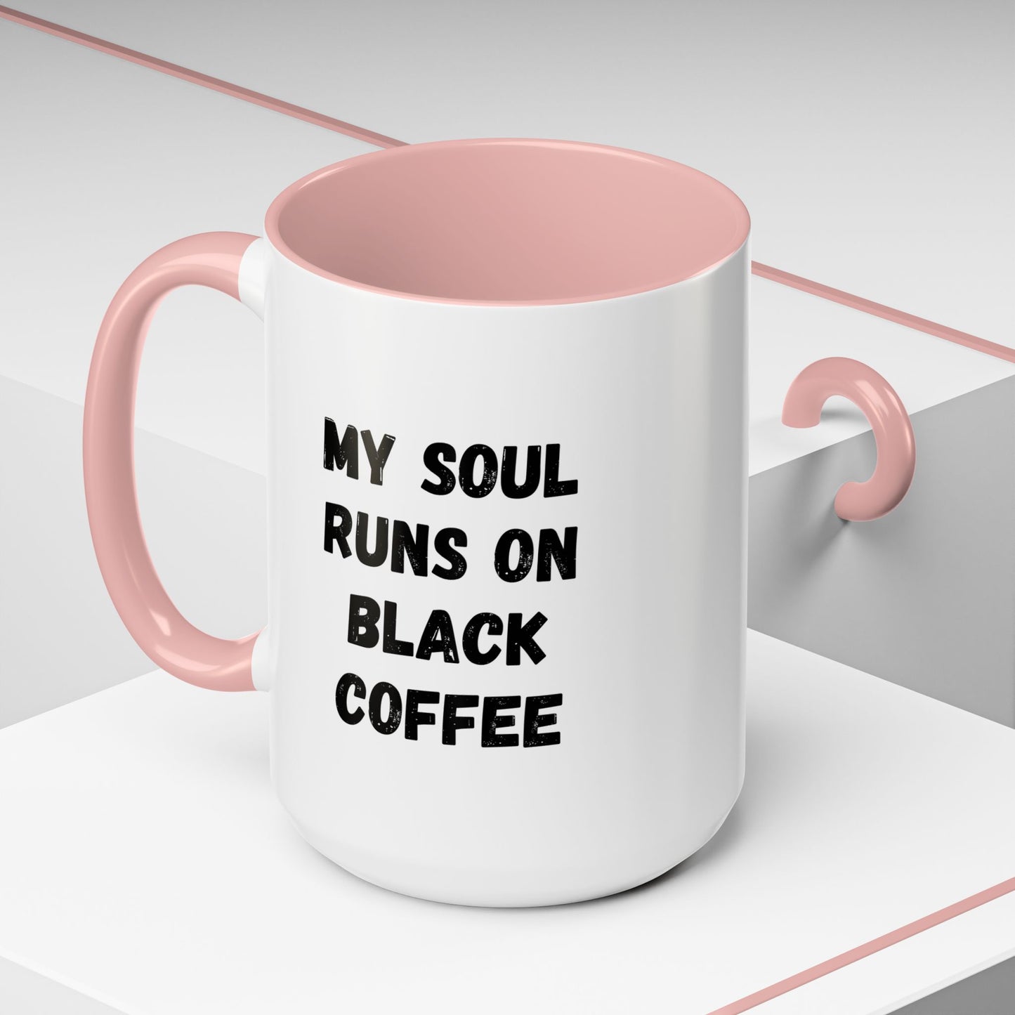 Funny Coffee Mug - My Soul Runs on Black Coffee | Perfect Gift for Coffee Lovers, Office Mugs, Tea, Barista, Halloween