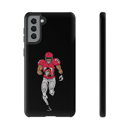 Football Player Tough Phone Case – Protective Black Sports iPhone Case