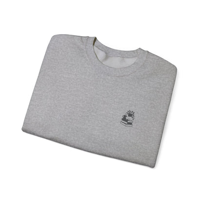 Stack of Books with Mug and Plant Sweatshirt | Cozy Reading Crewneck