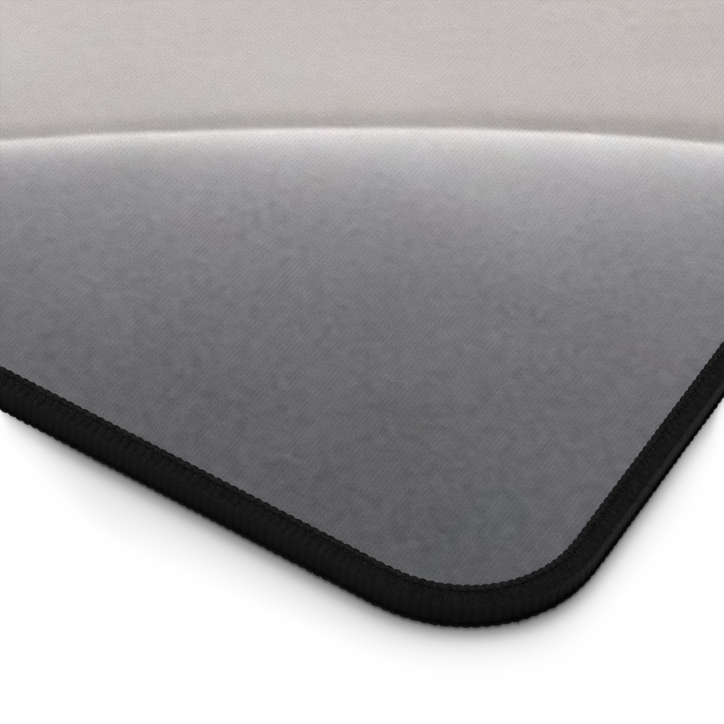 Neutral Abstract Waves Desk Mat | Gray Marble Swirl Surface