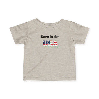 Patriotic Infant Tee - Born in the USA Apparel, Baby Gifts, 4th of July Outfit, Newborn Clothing, Toddler Shirt, Independence Day