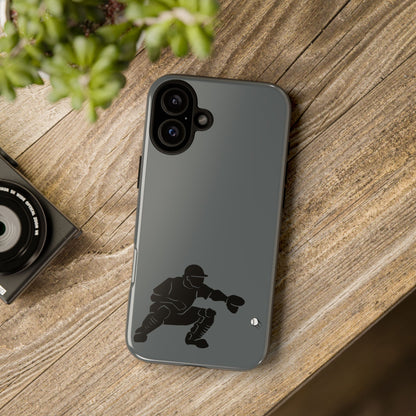 Baseball Catcher Phone Case, Sports Phone Accessory, Tough Cases, Gift for Athletes, Sports Fan Merchandise, Unique Design - TRV