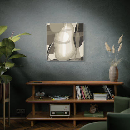 Abstract Neutral Pear Still Life Canvas