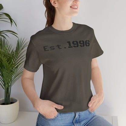 Established 1996 Unisex T-Shirt, Vintage Year Tee, Birth Year Gift, Casual Fashion, Personalized Graphic Tee - TRV