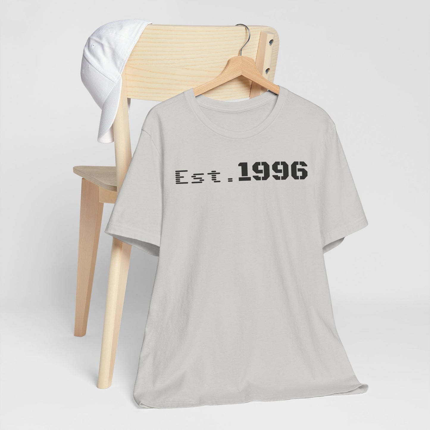 Established 1996 Unisex T-Shirt, Vintage Year Tee, Birth Year Gift, Casual Fashion, Personalized Graphic Tee - TRV