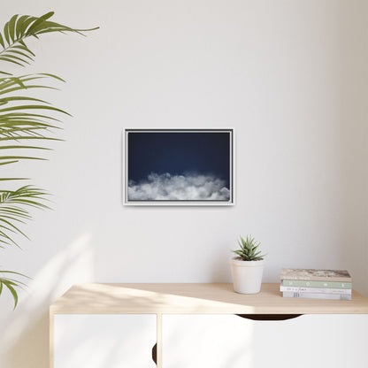 Night Sky Clouds Matte Canvas Framed | Starry Wall Art - TRV