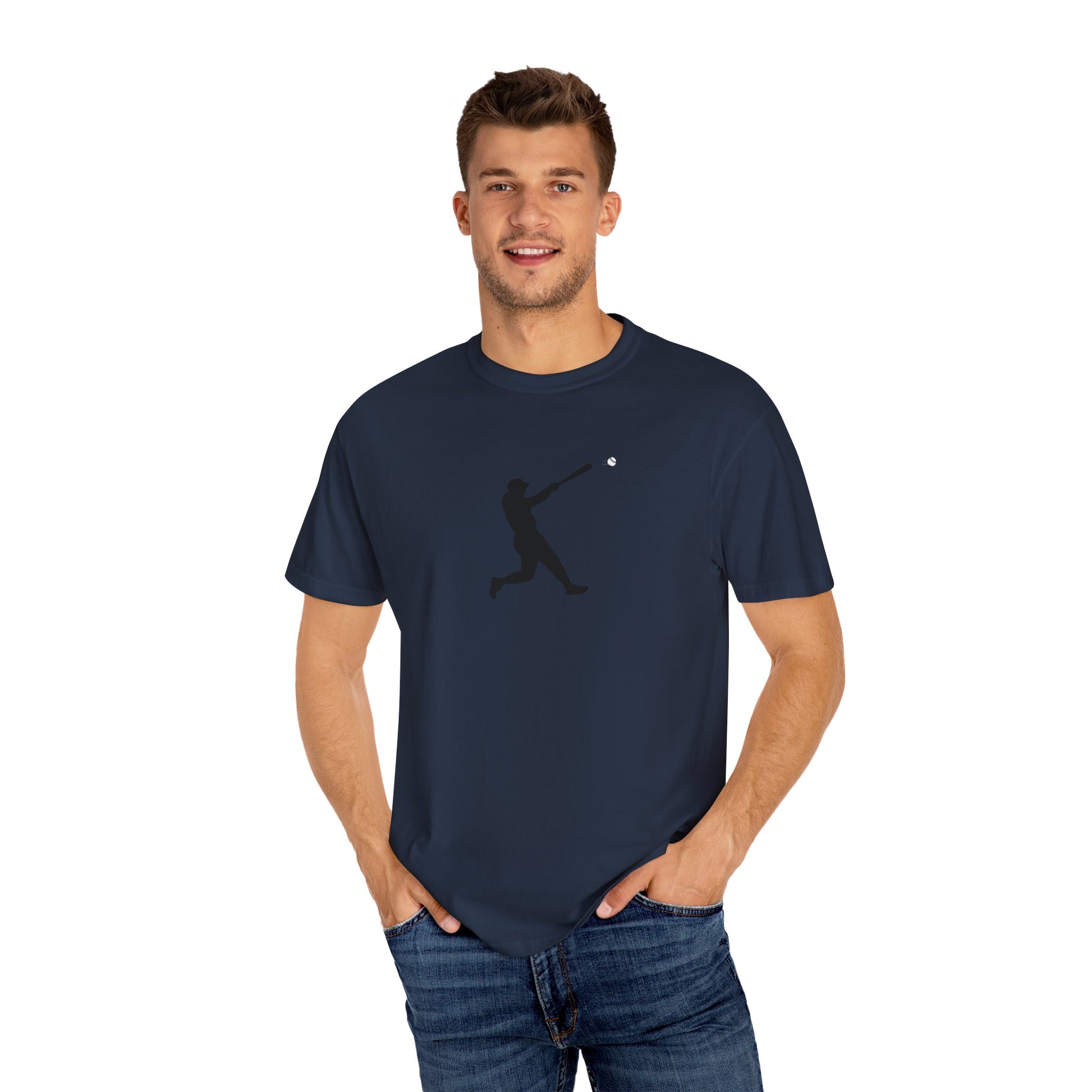 Sporty Garment-Dyed T-Shirt for Baseball Lovers, Casual Tee, Unisex Sports Shirt, Perfect Gift for Athletes, Outdoor Activities - TRV
