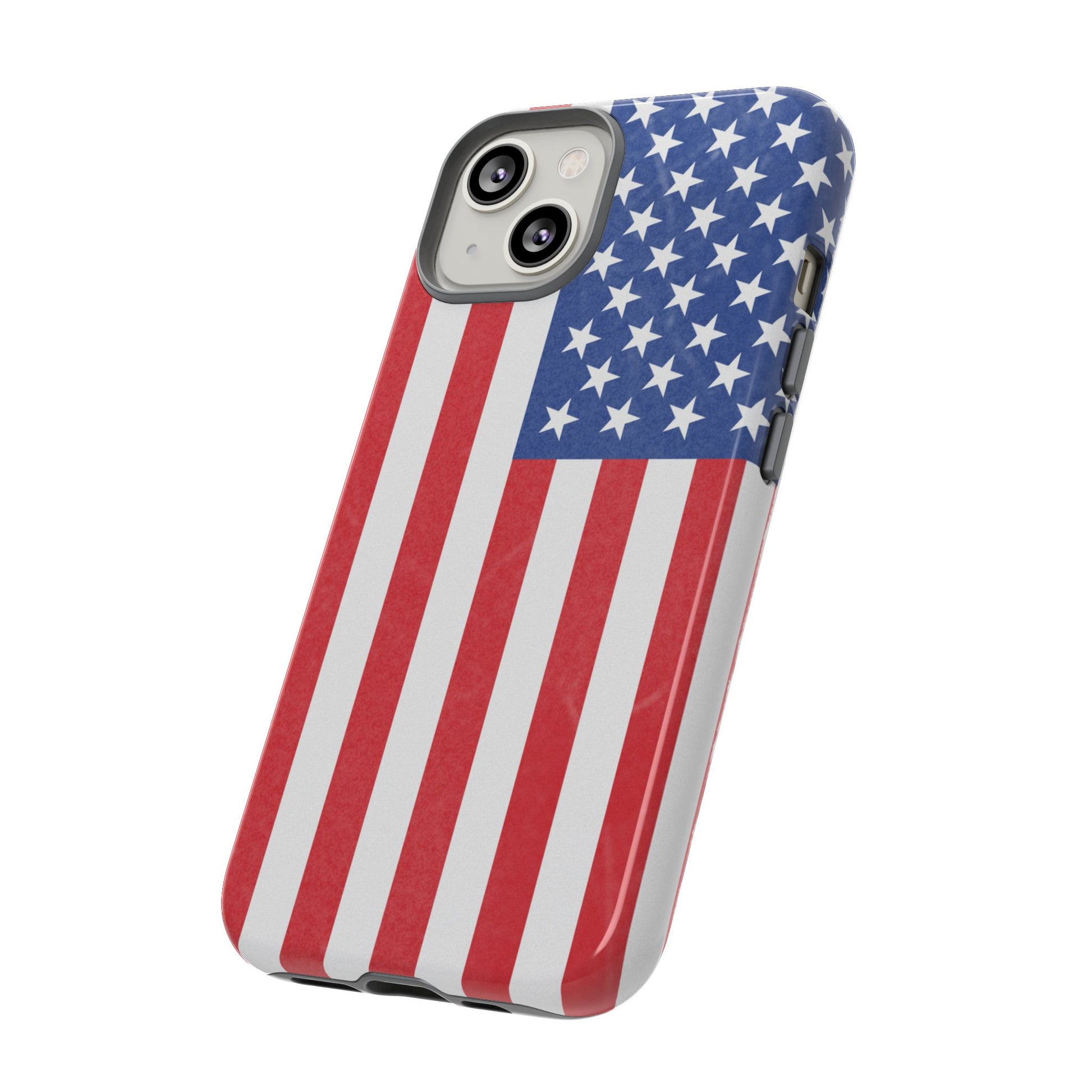 Patriotic Phone Case - Tough Cases for Veterans, USA Lovers, Independence Day, Memorial Day, Flag Design - TRV