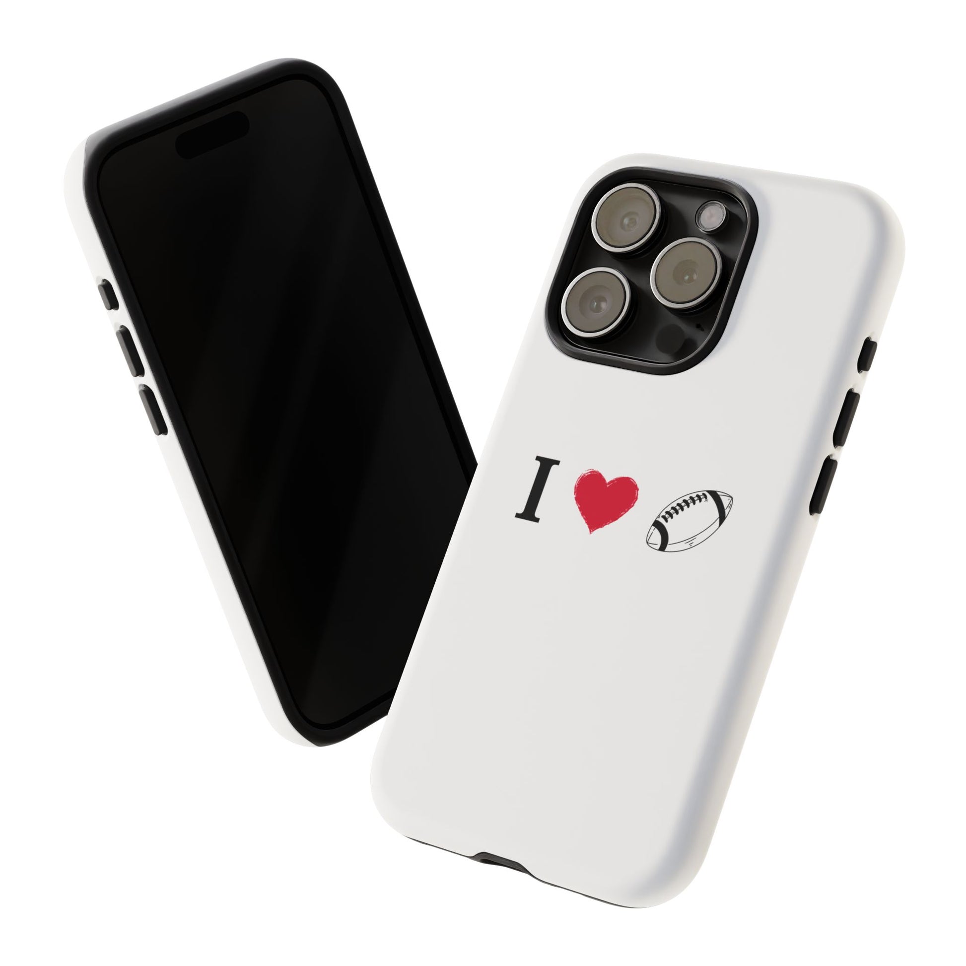 Football Love Phone Case - Tough Cases, Unique Sports Lover Gift, Personalized Cellphone Cover, Birthday Present, Sports Equipment - TRV