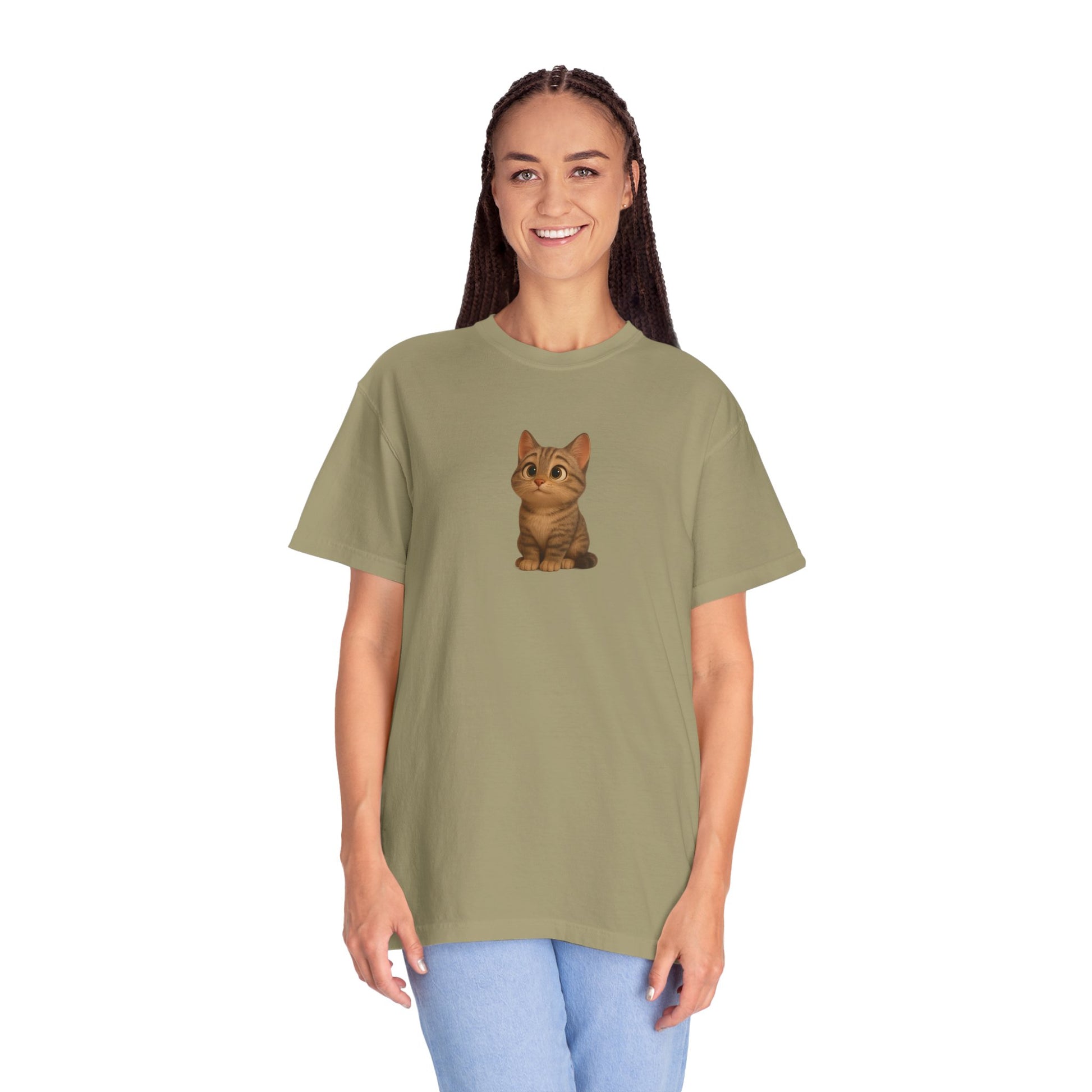 Cute Cat Graphic T-Shirt, Casual Wear, Cat Lover Gift, Everyday Tee, Animal Lover Apparel, Perfect for Birthdays & Holidays - TRV