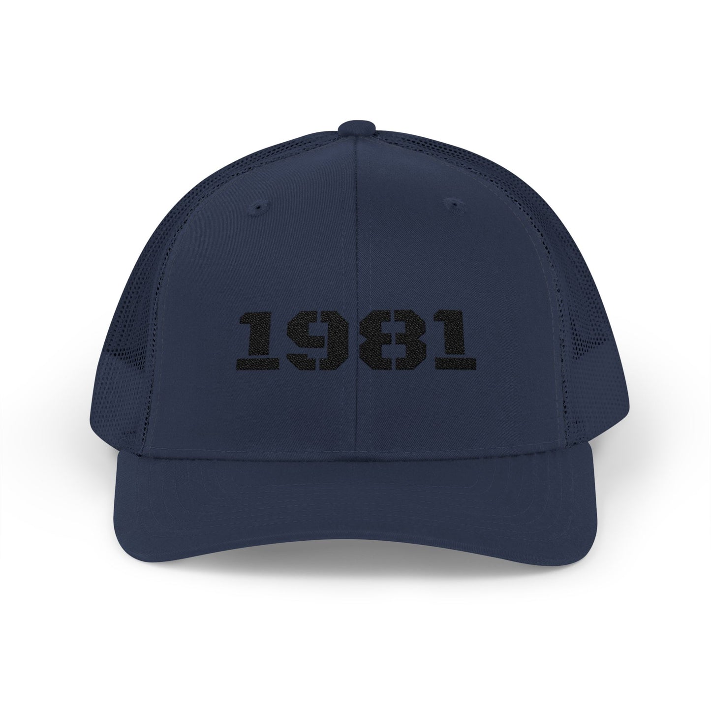 Retro Snapback Trucker Cap with 1981 Design, Vintage Style Cap, Birthday Gift, Casual Hat, Customizable Hat - TRV
