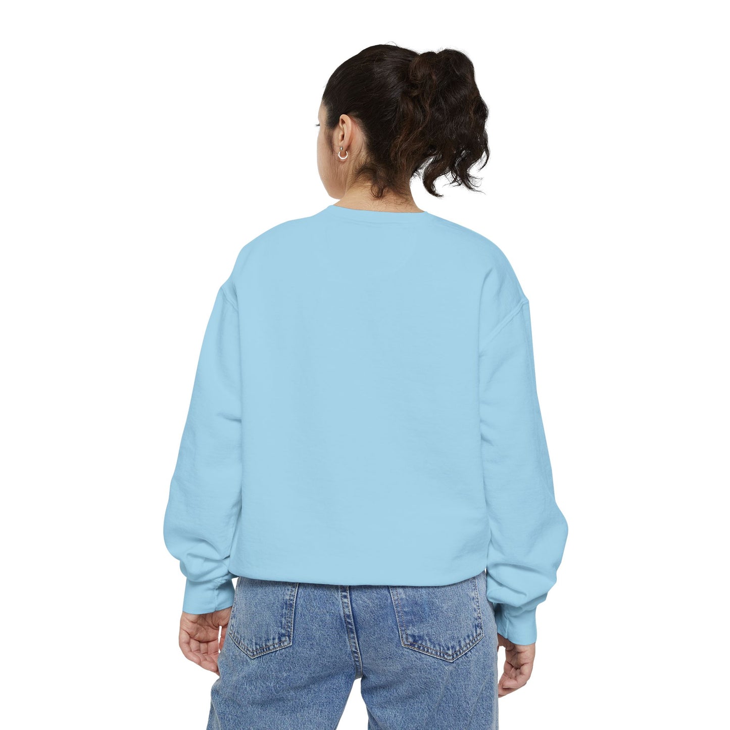Patriotic Unisex Garment-Dyed Sweatshirt with Vintage American Flag, Cozy Fall Outfit, Statement Sweater, Gift for Veterans, Casual Fashion - TRV
