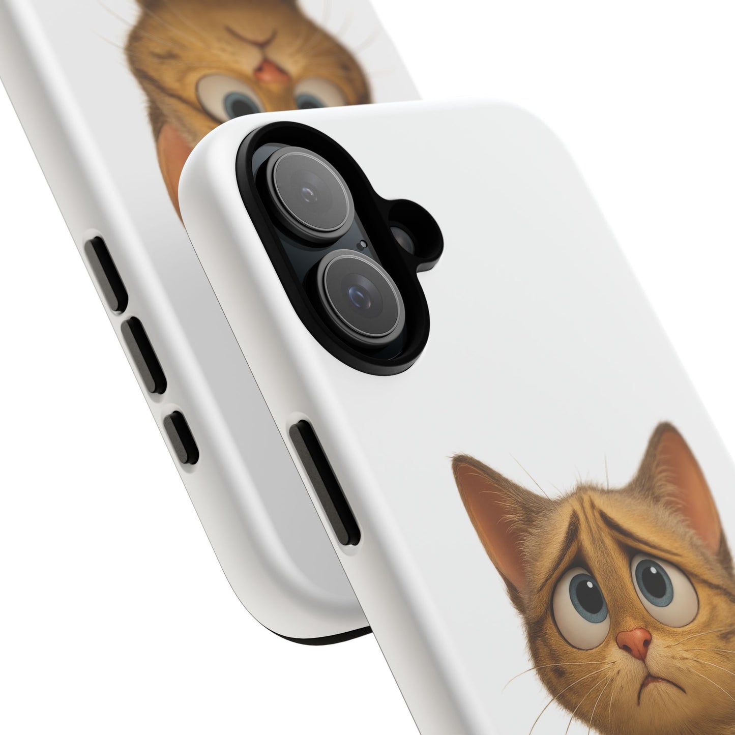 Cute Cat Phone Case, Funny Kitty Case, Animal Lover Gift, Cat Lover Accessory, Unique Cat Design Case, Pet Mom Gift - TRV