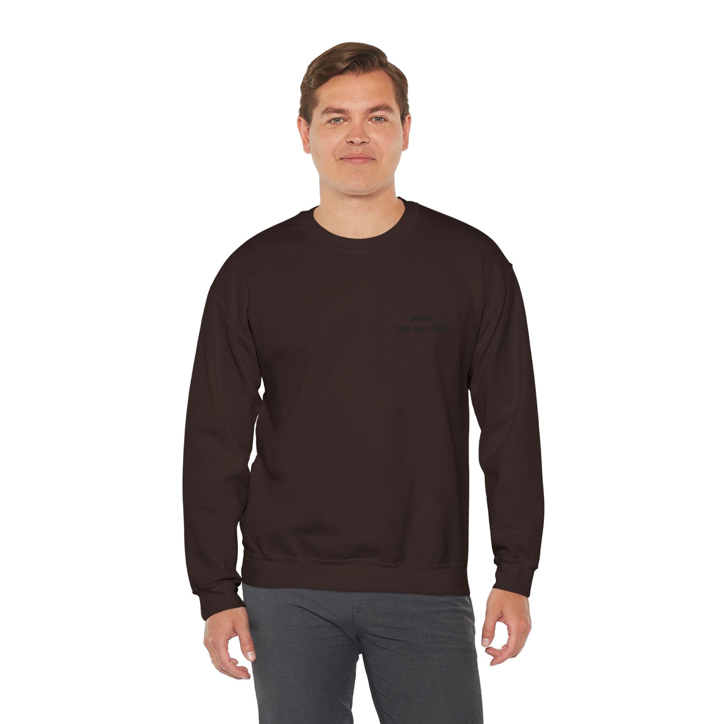 Funny Crewneck Sweatshirt: "Decaf? How Dare You?" Gift for Friends, Casual Wear, Humor Apparel, Cozy Outfit, Unisex Sweatshirt - TRV