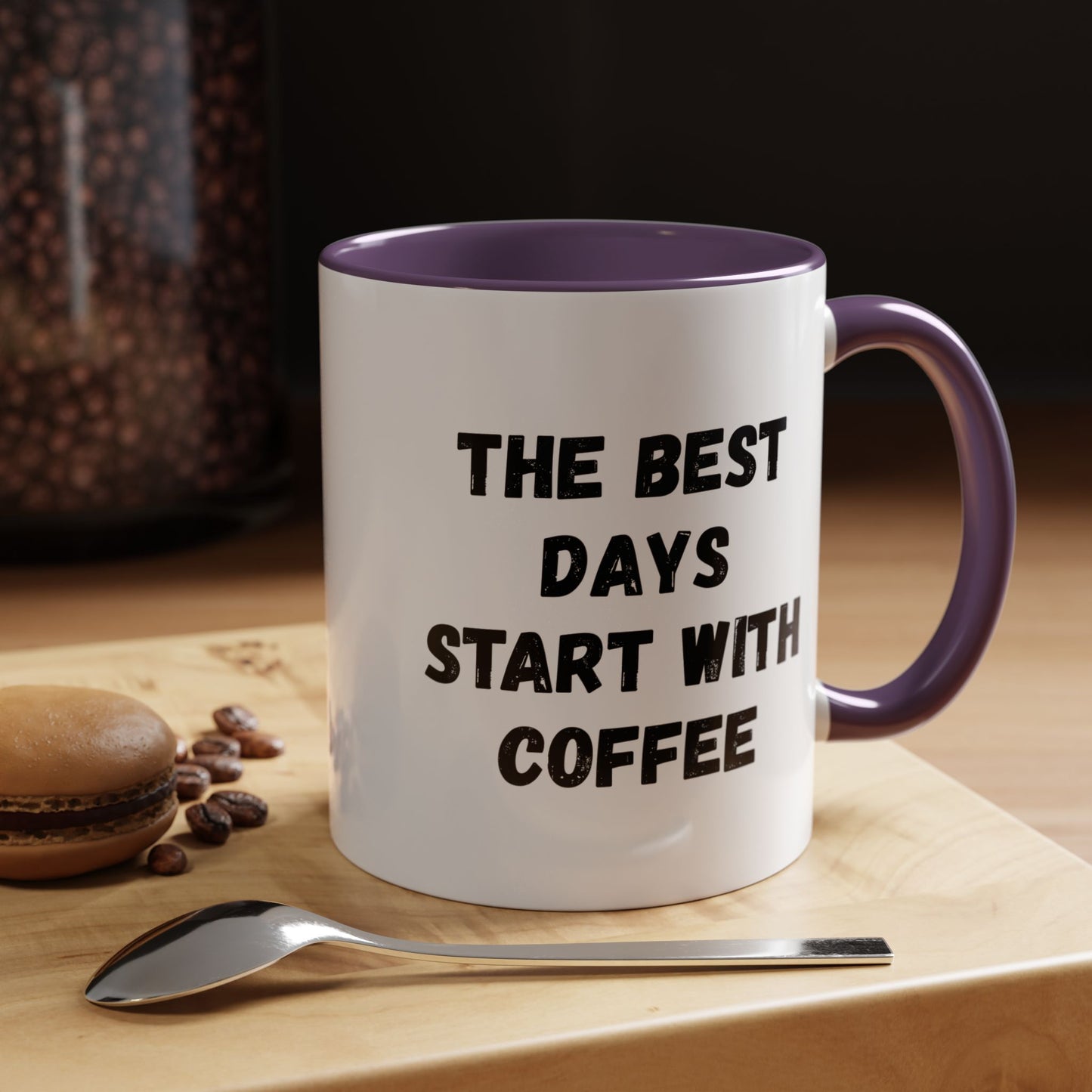 Inspirational Coffee Mug - The Best Days Start With Coffee - Gift for Coffee Lovers, Office Decor, Kitchenware, Birthday Gift, Motivational