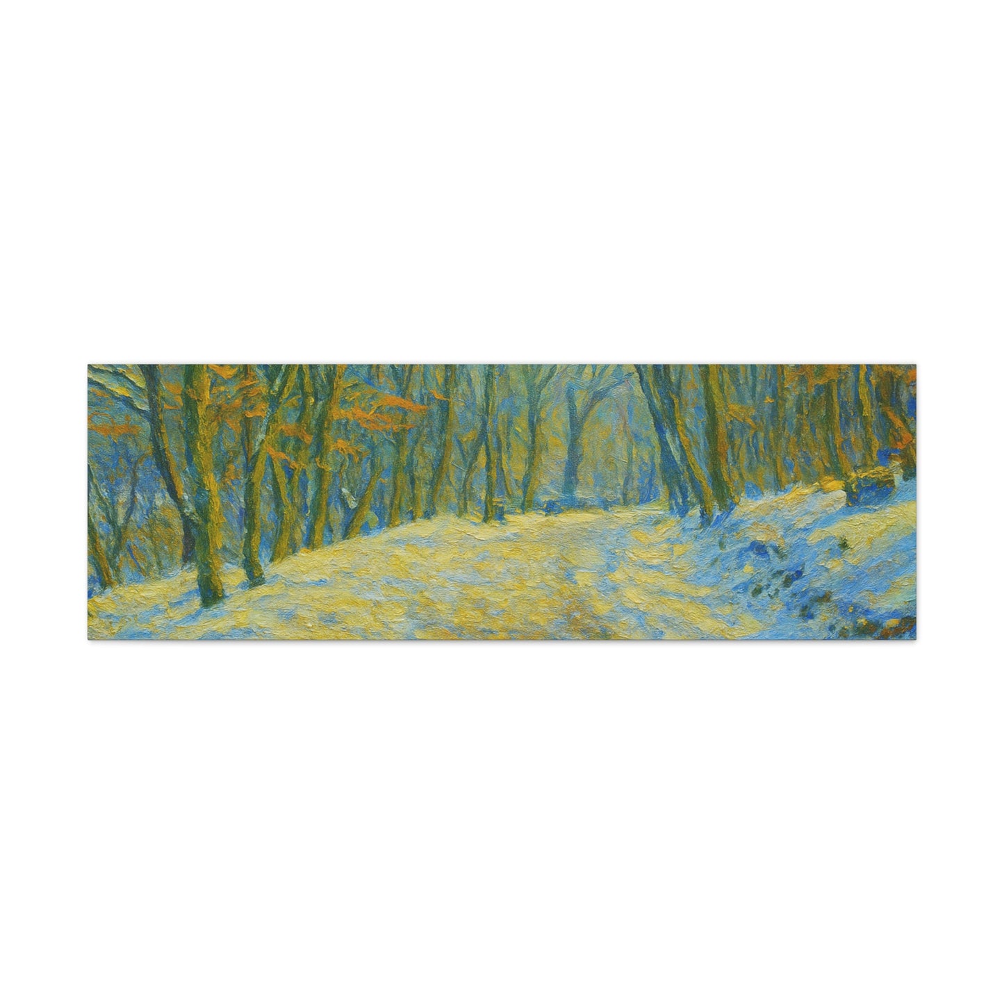 Wall Art Print, Winter Landscape Canvas Home Decor, Gift for Nature Lovers, Seasonal Artwork, Cozy Housewarming Decoration - TRV