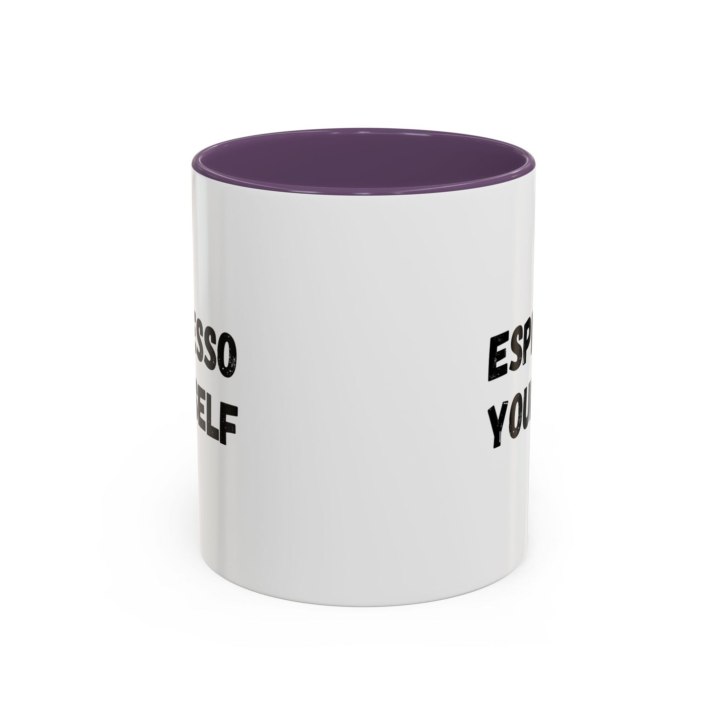 Espresso Yourself Coffee Mug - Fun Black Accented Mug for Coffee Lovers, Great Gift for Birthdays, Christmas, and Housewarming