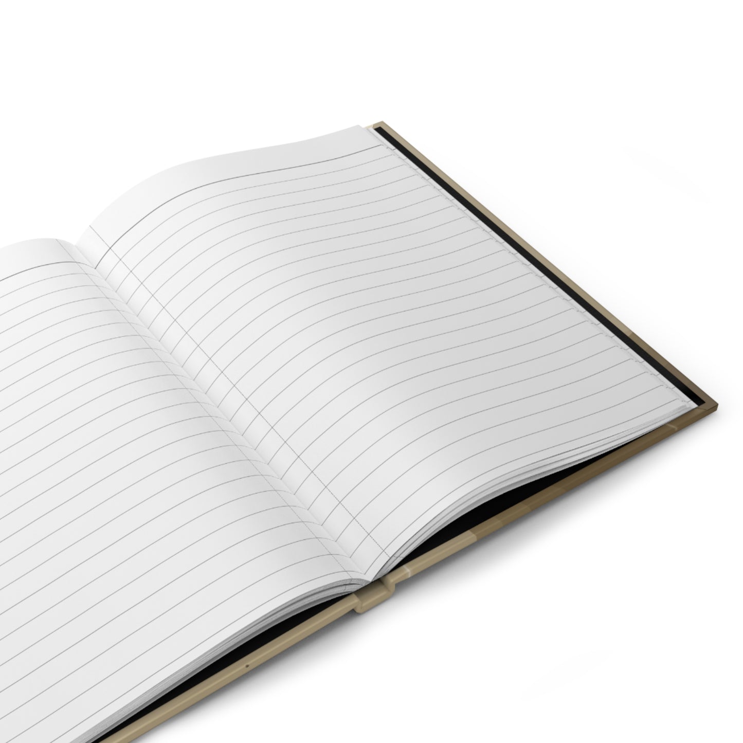Neutral Abstract Lines Hardcover Journal | Minimal Beige Notebook - TRV