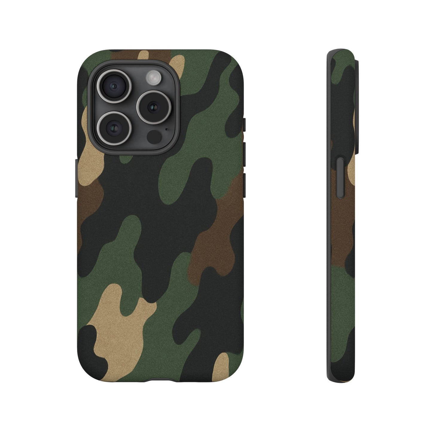 Camouflage Phone Case, Tough Phone Cover, Military Style Accessory, Protective Case for Men, Gifts for Soldiers - TRV