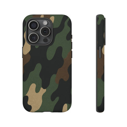 Camouflage Phone Case, Tough Phone Cover, Military Style Accessory, Protective Case for Men, Gifts for Soldiers - TRV