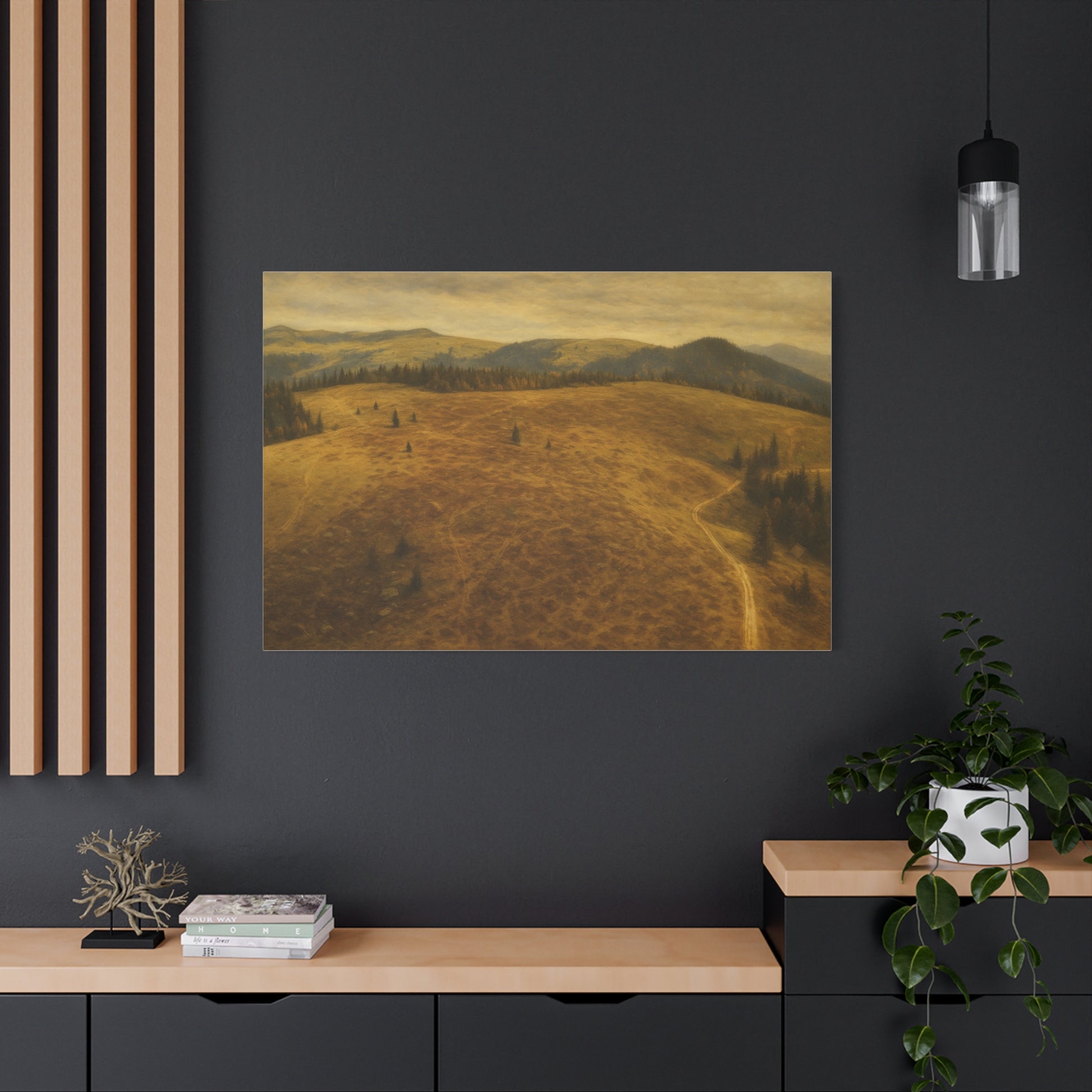 Stretched Canvas Art Print, Landscape Wall Decor, Nature Photography, Rustic Home Decor, Gifting, Earthy Art - TRV