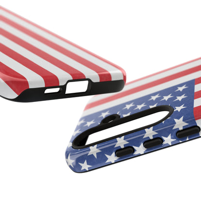 American Flag Phone Case - Patriotic Cell Cover, Tough Cases, USA Pride, Independence Day Gift, Veteran's Day, Phone Protection - TRV