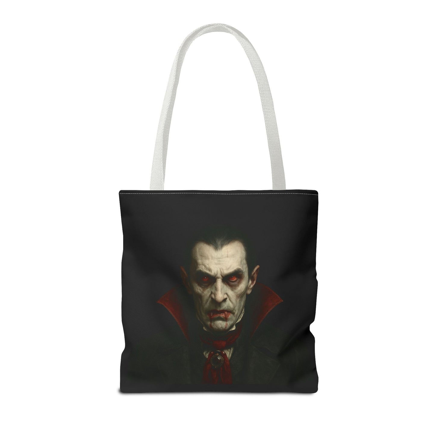 Vampire Haunted Tote Bag, Spooky Shopping Bag, Halloween Accessory, Gothic Style Handbag, Perfect for Halloween Parties, Unisex Tote - TRV