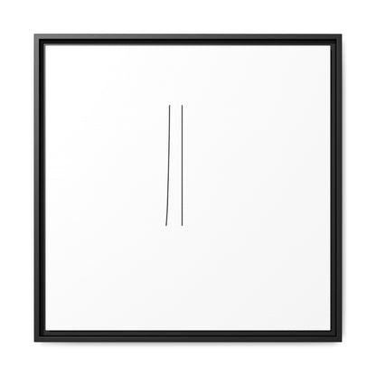 Minimal Line Art | Matte Canvas Framed