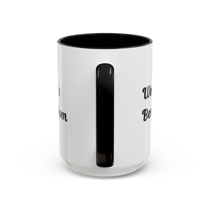 World's Best Mom Accent Coffee Mug - 11oz & 15oz - Perfect Gift for Mother's Day