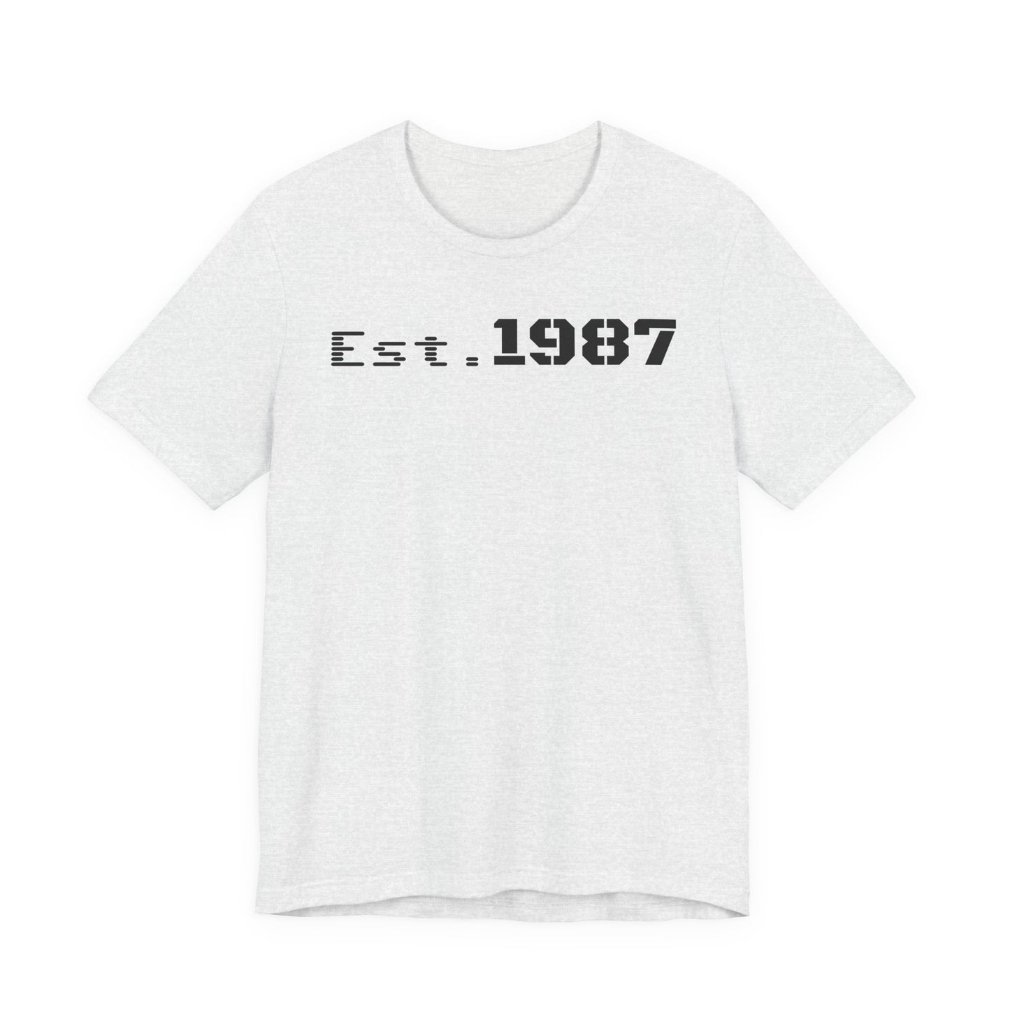 Est. 1987 Unisex Tee - Vintage Style Shirt, 80s Birth Year Gift, Casual Wear, Birthday T-Shirt, Retro Graphic Tee