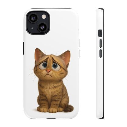 Cute Cat Phone Case, Funny Kitty Case, Animal Lover Gift, Cat Lover Accessory, Unique Cat Design Case, Pet Mom Gift - TRV