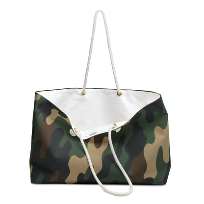 Camouflage Weekender Bag - Stylish Travel Tote for Weekend Getaways, Gym, Beach, Gifts for Him, Adventure Essentials - TRV