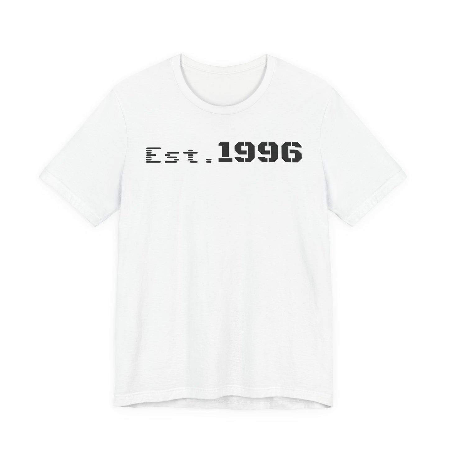 Established 1996 Unisex T-Shirt, Vintage Year Tee, Birth Year Gift, Casual Fashion, Personalized Graphic Tee - TRV