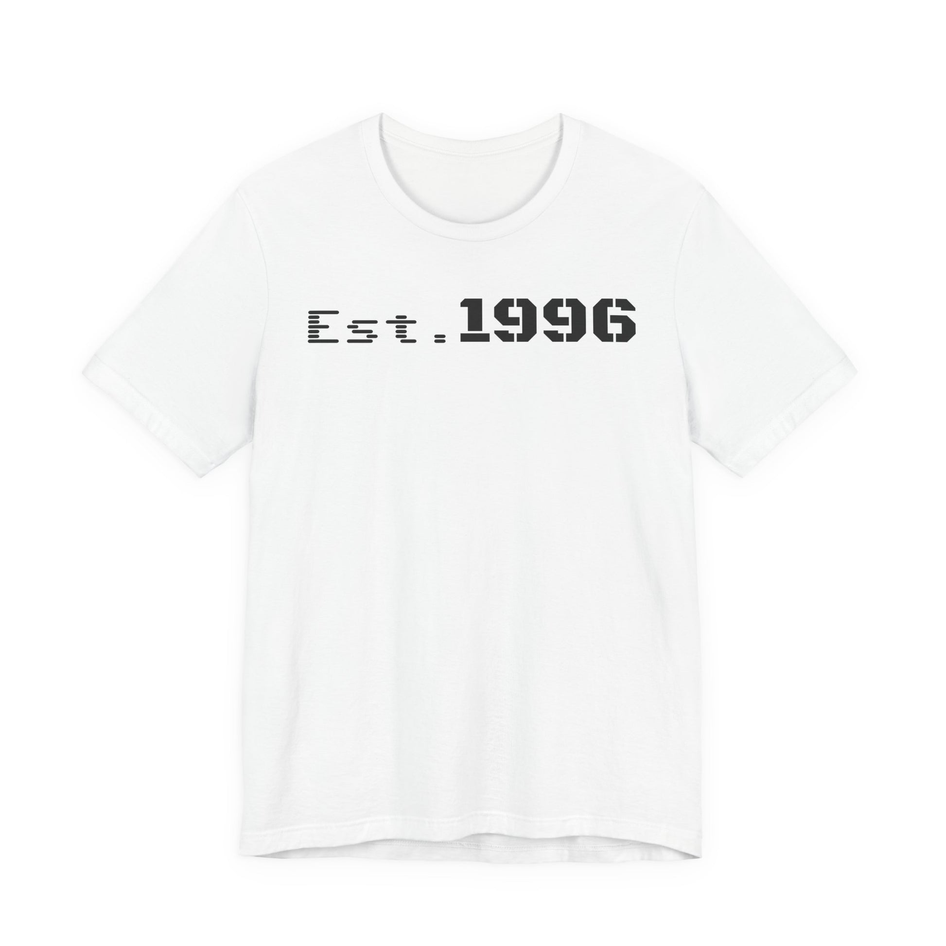 Established 1996 Unisex T-Shirt, Vintage Year Tee, Birth Year Gift, Casual Fashion, Personalized Graphic Tee - TRV
