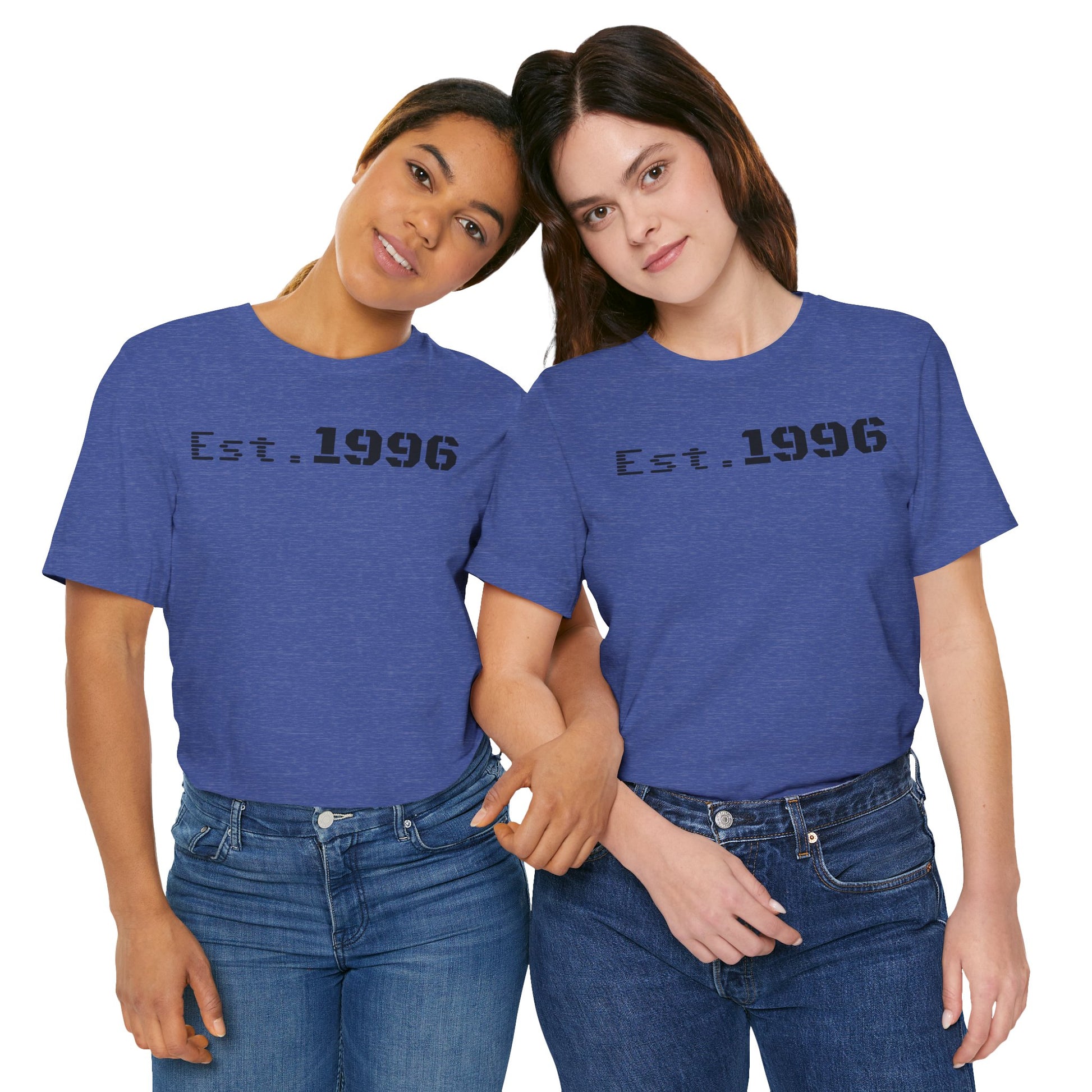Established 1996 Unisex T-Shirt, Vintage Year Tee, Birth Year Gift, Casual Fashion, Personalized Graphic Tee - TRV