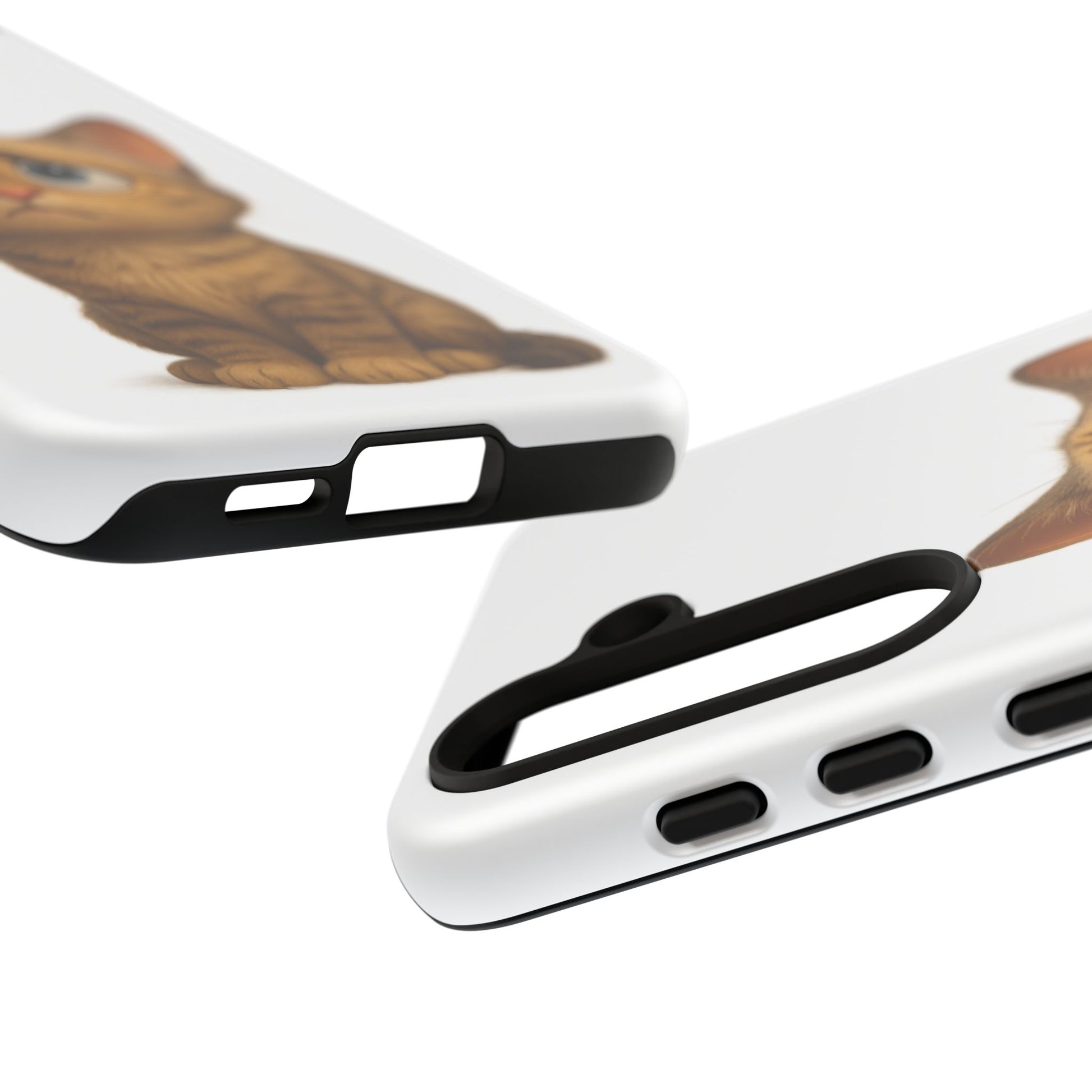 Cute Cat Phone Case, Funny Kitty Case, Animal Lover Gift, Cat Lover Accessory, Unique Cat Design Case, Pet Mom Gift - TRV