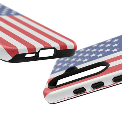 Patriotic Phone Case - Tough Cases for Veterans, USA Lovers, Independence Day, Memorial Day, Flag Design - TRV