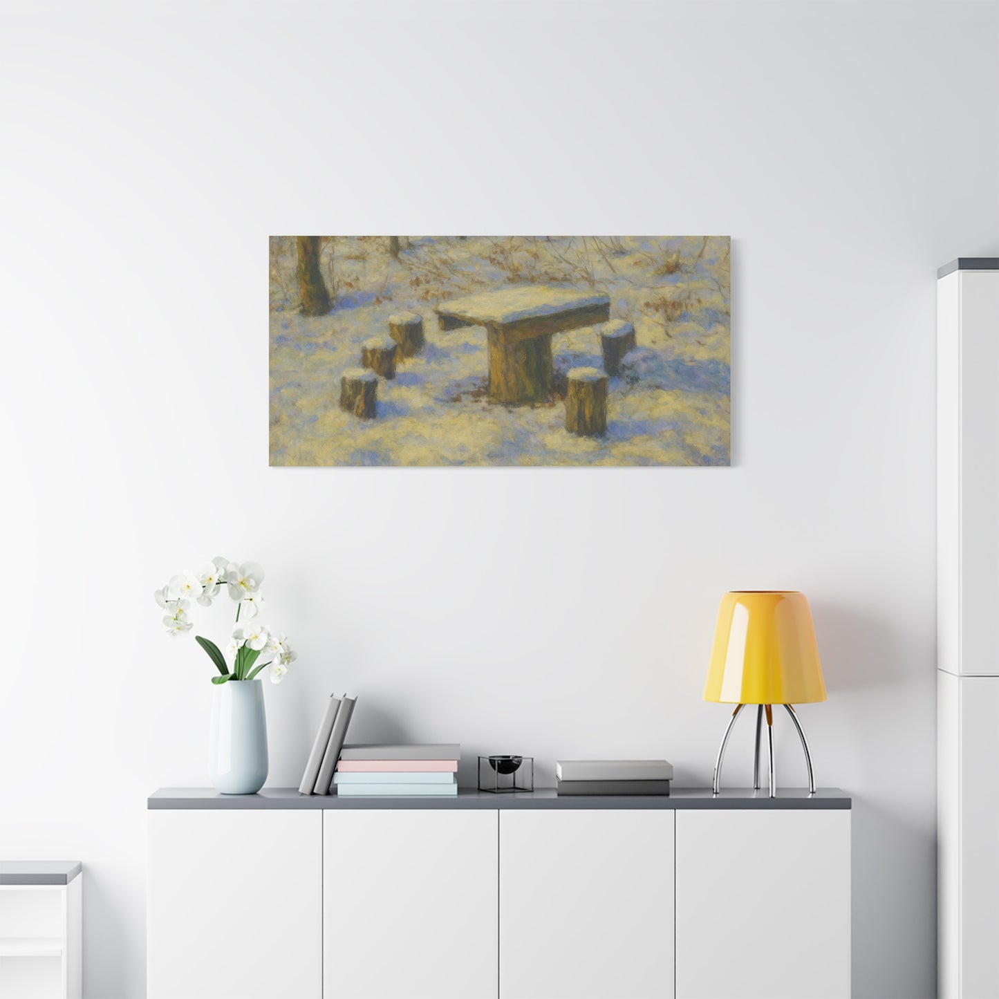 Matte Canvas Wall Art, Rustic Outdoor Scene, Nature Decor, Home Wall Décor, Cozy Cabin Vibe, Perfect for Gift Giving - TRV