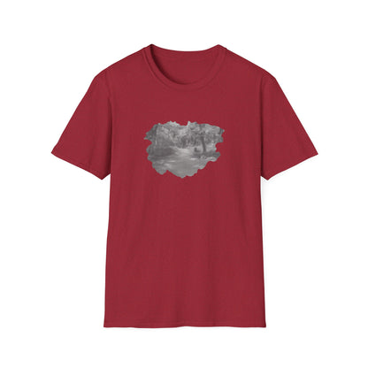 Serene Nature Landscape T-Shirt - Comfortable Unisex Tee, Outdoor Adventures, Nature Lover Gift, Casual Wear, Stylish Spring Top - TRV