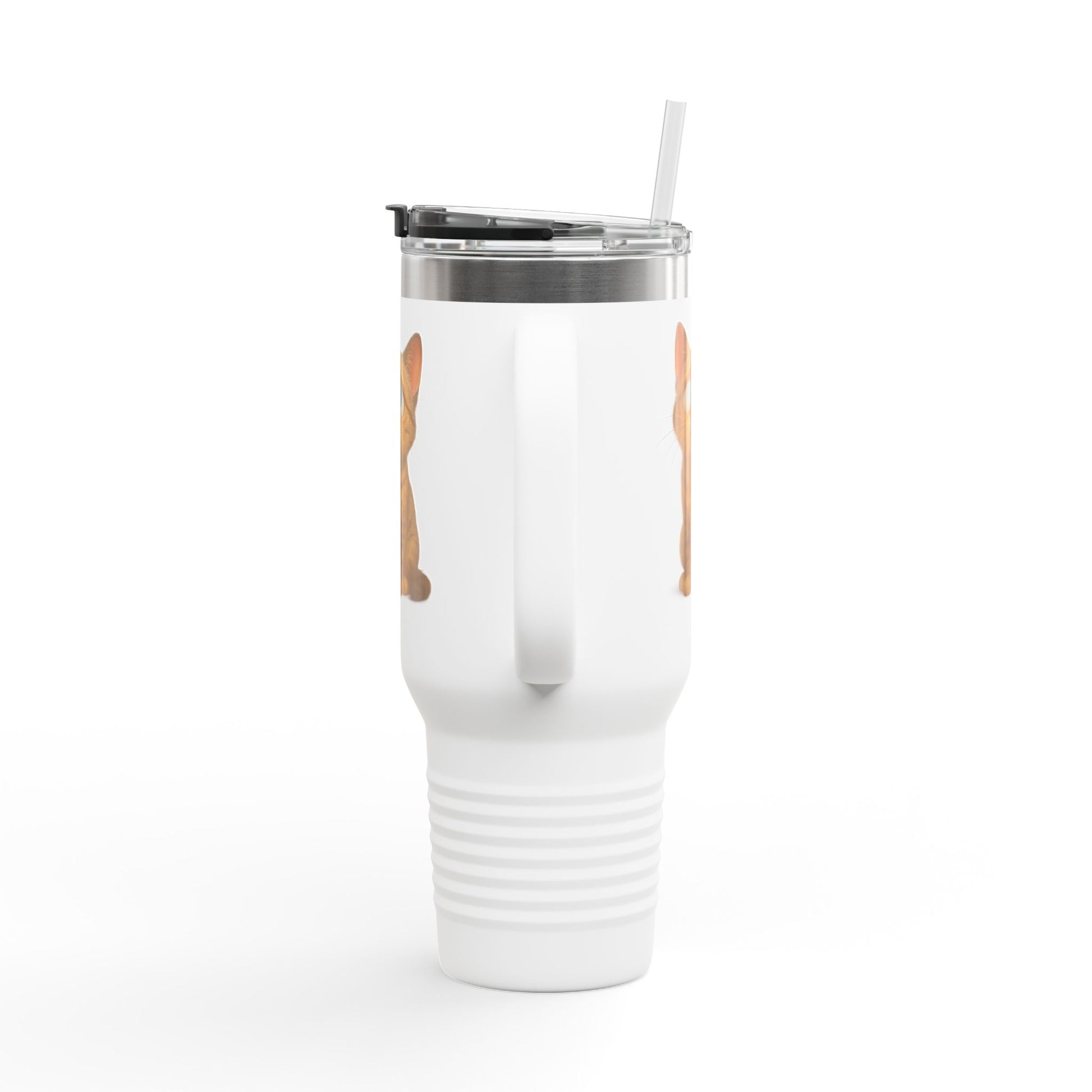 Cute Cat Insulated Travel Mug, 40oz - Perfect for Pet Lovers, Gifts for Cat Owners, Travel Accessories, Cute Drinkware, Animal Lovers - TRV