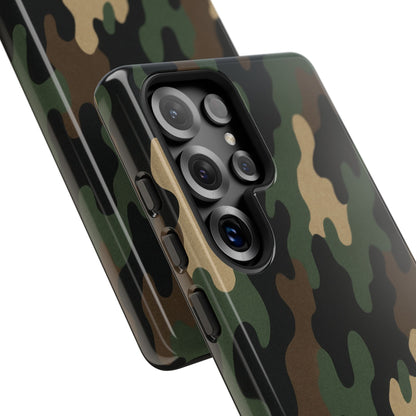 Camouflage Phone Case, Tough Cases, Military Style, Unique Phone Accessories, Gift for Him, Durable Phone Cover - TRV