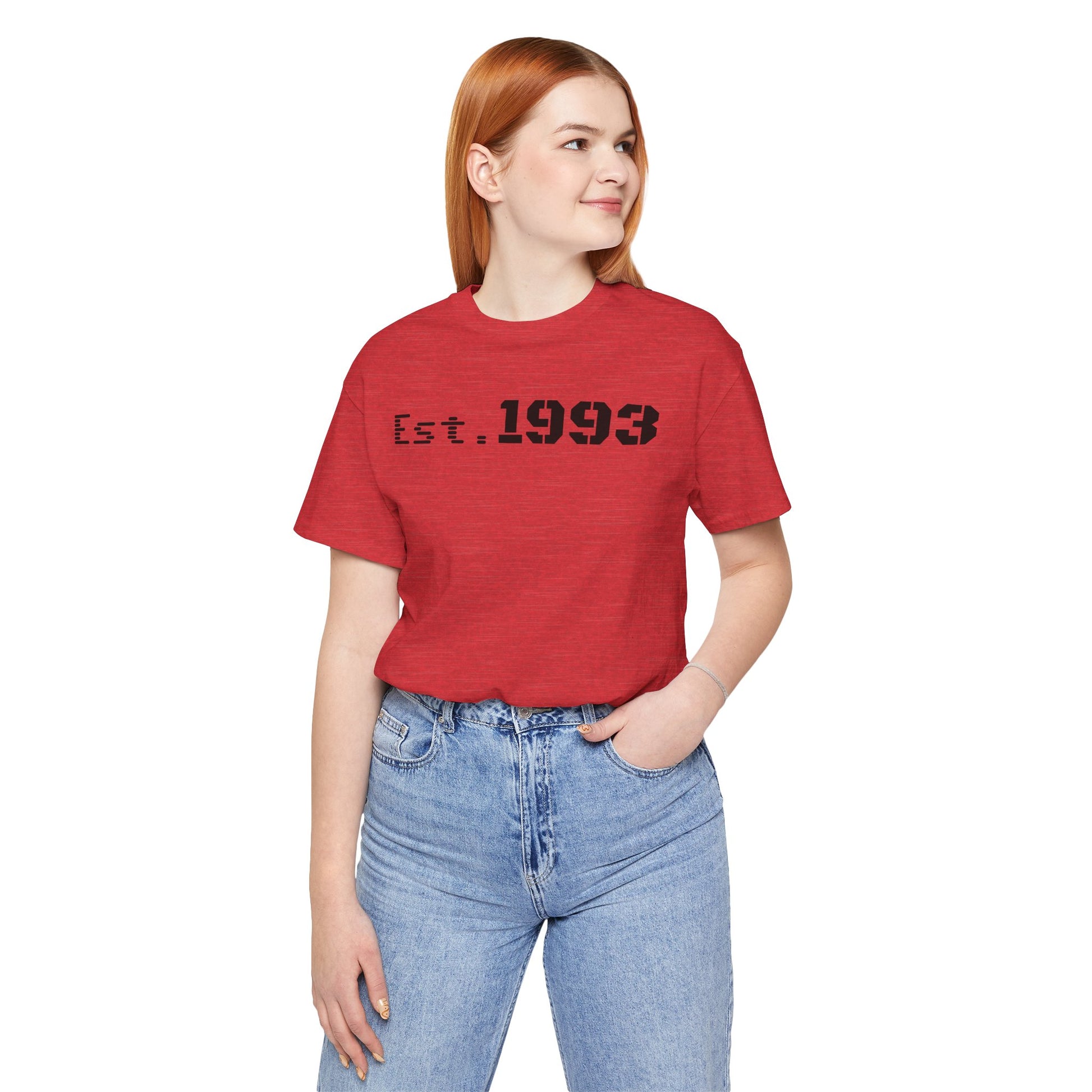 Est. 1993 Unisex Short Sleeve Tee - Perfect for Birthdays, Nostalgia, Casual Wear, Gifts, and Celebrations - TRV