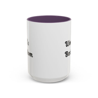 World's Best Mom Accent Coffee Mug - 11oz & 15oz - Perfect Gift for Mother's Day