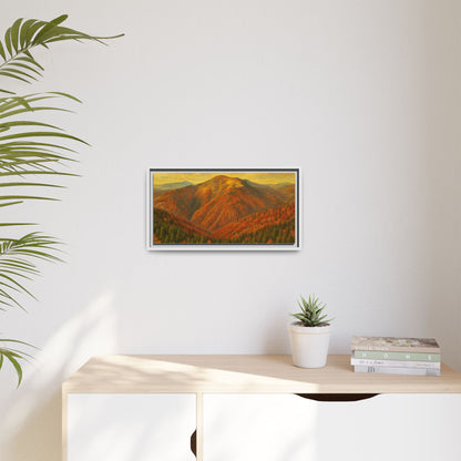 Autumn Landscape Wall Art, Cozy Home Decor, Nature Print, Framed Canvas, Fall Decorations, Gift Idea for Art Lovers - TRV