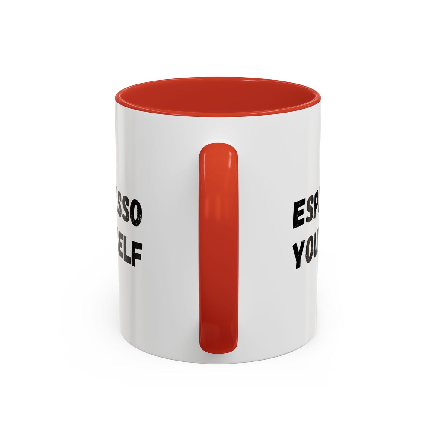 Espresso Yourself Coffee Mug - Fun Black Accented Mug for Coffee Lovers, Great Gift for Birthdays, Christmas, and Housewarming