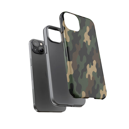 Camouflage Phone Case, Tough Cases, Military Style, Unique Phone Accessories, Gift for Him, Durable Phone Cover - TRV